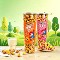 180g Instant Puffed Popcorn Snack, Halal Gluten-Free Cream Caramel Fruit Flavor