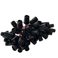 Adaptateurs de support de lampe LED souple T10 W5W avec câble, connecteur de base pour moto/voiture/camion/bateau