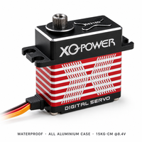 Mini servo étanche XQ-S8218D 15 kg, servo numérique sans noyau haute vitesse 8,4 V, engrenage en acier inoxydable pour crawler SCX24 1/24 RC