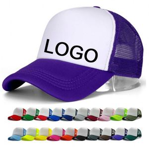 Professional Custom 3D Embroidery Logo Printing Wholesale High Quality 5 Panel Trucker Cap Outdoor Beach Cycling Casual - Product Image 1