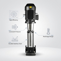 Pompe verticale multi-étages à économie d'énergie, moteur silencieux, structure durable, surpresseur d'eau pour le traitement de l'eau industrielle
