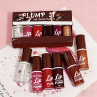 Lot de 6 brillants à lèvres liquides ultra-brillants, repulpants, hydratants et longue tenue – Kit de rouges à lèvres en gros avec logo personnalisé et marque privée