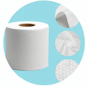 Non Woven Tissue Sheets Perforated Wet Dry Wipes Cotton Clean Wipe Roll Disposable Nonwoven Fabric Sheet Rolls