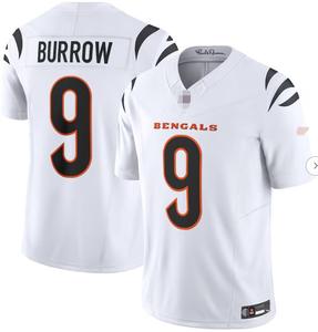 Camisetas Deportivas para Hombre, Nueva Temporada 2025/26, Camisetas de Fútbol Americano # 9 Burrow # 1 Camiseta de Fútbol Americano de los <span class=keywords><strong>Cincinnati</strong></span> Bengals al por Mayor - Product Image 3