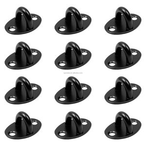 Черная нержавеющая сталь CNC обработанная настенная круглая Потолочная пластина с крючком для потолка/настенного изготовления листового металла - Product Image 1