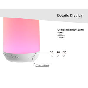 Máquina de Ruido Blanco para Dormir Bebés con Luz Nocturna de Sonidos Naturales, Mini LED, Diseño ABS, Enchufable para Uso en Dormitorio - Product Image 3