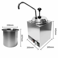 Réchauffeur de chauffage au fromage Capacité de la machine Distributeur commercial de beurre de fromage au chocolat chaud
