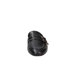 Mules pour femmes Tamaris, noires, taille 41, talon plat de 1 cm, en cuir, à enfiler - Product Image 3