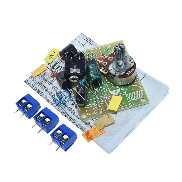 TDA2822 TDA2822M 5W*2 Amplifier Board 1.8-12V 2.0 Channel Stereo Mini AUX Audio Amplifier Module AMP with 50K Ohm Potentiometer