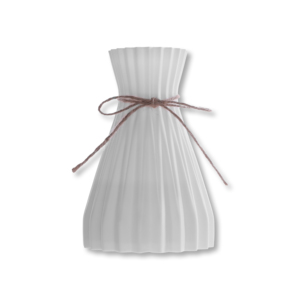 Vase en <span class=keywords><strong>origami</strong></span>, vase à fleurs en plastique blanc pour la décoration de la maison - Product Image 3