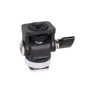 Stabilisateur Mini en Aluminium pour Griffe Porte-Accessoire, Gimbal Amorti Panoramique pour Appareils Photo Reflex et Hybrides, Gimbal Escargot, Trépied Universel en Métal - Product Image 2