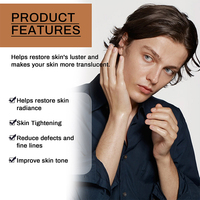 Sérum visage homme bio à l'acide ascorbique collagène résilience éclaircissant rajeunissant pour une texture lisse éclat de jeunesse