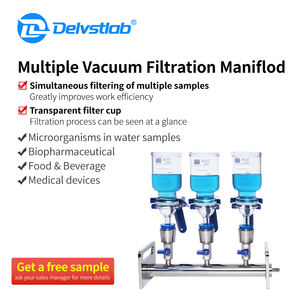 Labor Hochwertiges 3-Wege-Glas-Trichter-Verteilersystem für Vakuumfiltration und Mikrobielle Grenzwertprüfung - Product Image 2
