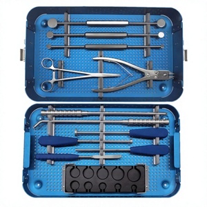 Kit chirurgical orthopédique pour la colonne vertébrale : cage en maille de titane, instruments en acier inoxydable pour la chirurgie vertébrale, outils de reconstruction vertébrale - Product Image 1