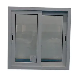 Double/single glass windows pvc plastic sliding horizontal hangzhou minglei european style upvc/ plastic sliding window