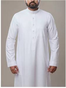 Directo del fabricante: Elegante túnica para hombre, vestido largo transpirable para adultos, estilo árabe Joli, ropa musulmana al por menor, 2 - Product Image 3