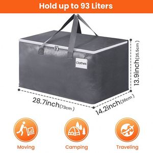 Sac de Rangement Grande Capacité pour Déménagement, Sac de Voyage Extra Large en PP Tissé avec Fermeture Éclair – Offre Spéciale - Product Image 2
