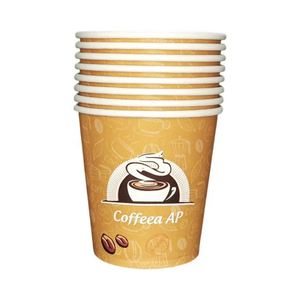 แก้วกาแฟกระดาษคราฟท์แบบใช้แล้วทิ้งผนังเดียว คุณภาพดีที่สุด ราคาโรงงาน พร้อมฝาและหลอดสำหรับกาแฟ - Product Image 4