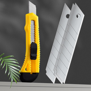 Utility Knife 150mm Stainless Steel Blade Yellow Handle <b>For</b> <b>Box</b> Opening And Crafting - Product Image 4