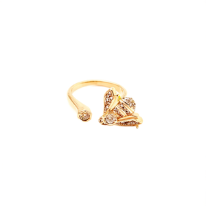 Fashion <b>Ring</b> 316L Stainless Steel PVD <b>Gold</b> Plating Sustainable Resistant Design - Product Image 2