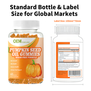 ซัพพลายเออร์เยลลี่สกัดน้ำมันเมล็ดฟักทองแบบไร้น้ำตาลที่ปรับแต่งได้อย่างยืดหยุ่น  จัดส่งแบบ FBA  มีสินค้าจำนวนมาก  ได้รับการรับรองมาตรฐาน COA ผ่านการทดสอบ - Product Image 4
