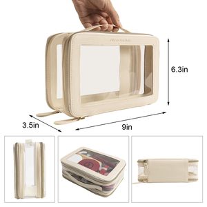 กระเป๋าเครื่องสำอางพีวีซีใสแบบพกพา กันน้ำ สองด้าน โปร่งใส สำหรับใส่เครื่องสำอางค์  ขายส่งจาก <span class=keywords><strong>Royal</strong></span> Fair - Product Image 3