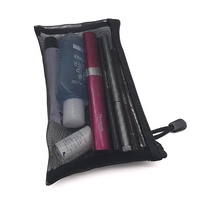 Sac de voyage multifonctionnel en nylon avec fermeture éclair, léger et durable, pour cosmétiques et crayons
