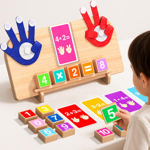 Gioco Educativo in Legno Multifunzione per Bambini, Gioco di Matematica con Operazioni, Giocattolo per Conteggio e Cognizione per Bambini Sopra i 3 Anni - Product Image 1