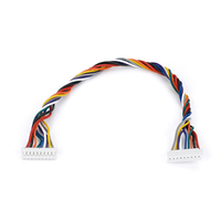 Faisceau de câbles torsadés multicolores 10 broches femelle-femelle, connecteur JST blanc, 10 fils, capteur d'arche, contrôle du signal, OEM, appareil électroménager