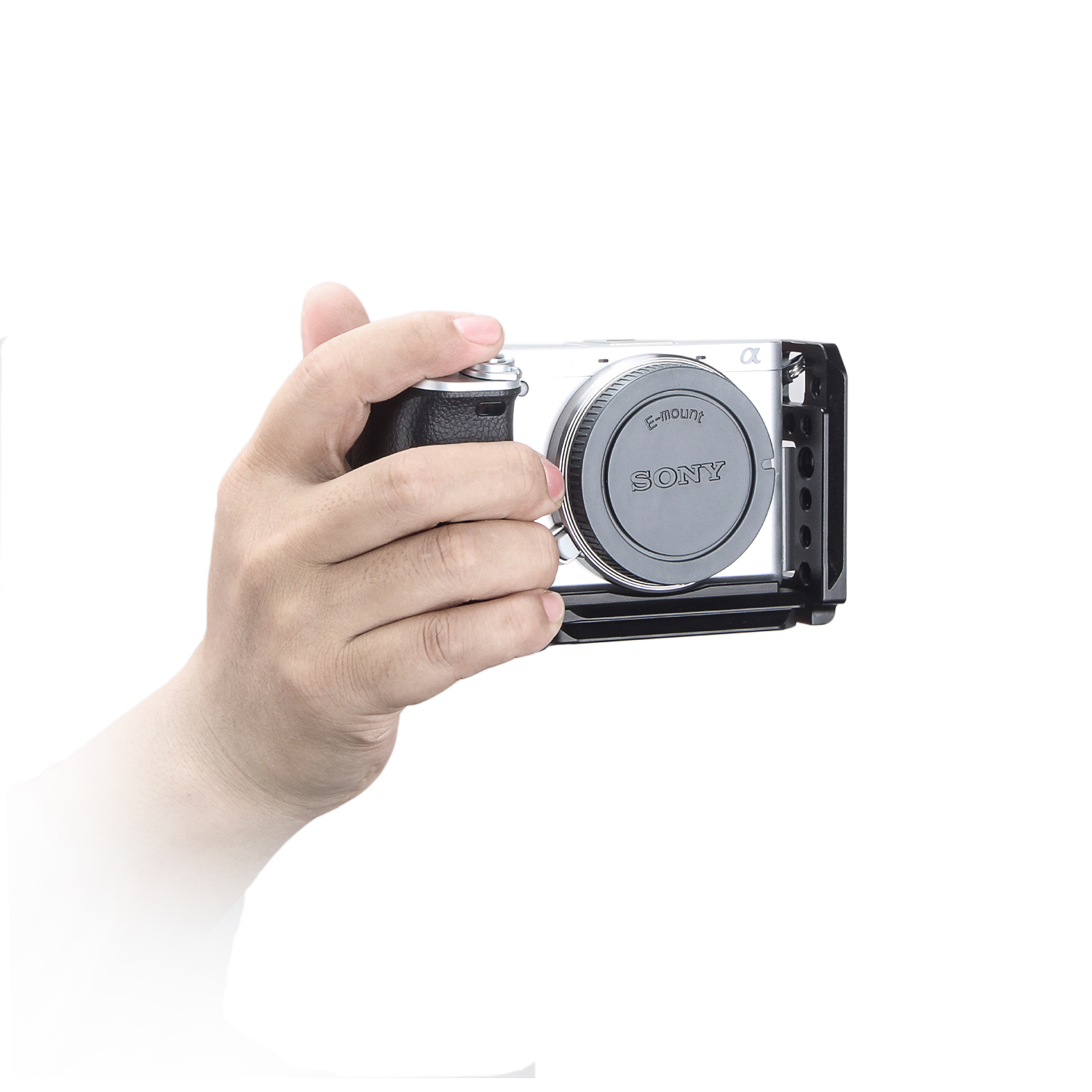 L-образный кронштейн для камеры Sony a6400, A6300, A6000, совместимая пластина типа Arca «Ласточкин хвост» (не для Sony A6500)