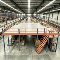 HONGXIN Étagère de mezzanine robuste multicouche sans boulons en acier laminé à froid, revêtement poudré, réglable, protection anticorrosion, 1000 kg/m²