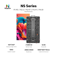 Pantalla LED Novastar P3.9 para Exteriores, Pantalla LED de Alquiler para Tiendas Minoristas, Frecuencia de Actualización de 7680Hz, Píxeles P2.976, Pantalla de 2.97mm
