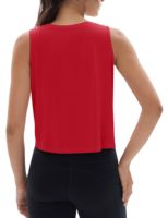 Kaos Crop Top Musim Panas Logo Kustom untuk Wanita, Model Longgar Kerah Bulat Putih Gaya Kasual Grosir