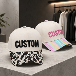 Casquette de baseball personnalisée en tissu Oxford à pois, camouflage, logo en relief, vente en gros, multicolore, unisexe, légère, confortable, respirante, durable - Product Image 4