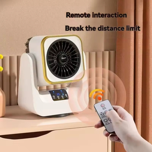 1500W PTC Fan <b>Heater</b> Digital Display Adjustable Thermostat Remote Control Desktop Energy Class a Low Noise EU Home Use - Product Image 3