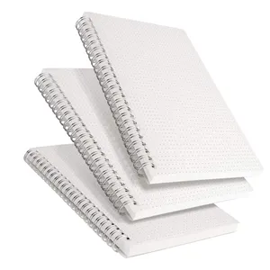 Custom Acid-Free Paper Pvc Cover A5 Point Grid Diary Sketch Double Line Spiral Binding Smart Notepad