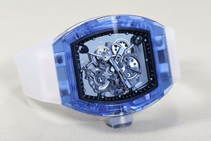 Reloj con emblema OEM más vendido, caja esqueletizada de cristal <span class=keywords><strong>azul</strong></span> transparente de alta calidad, reloj mecánico automático a prueba de agua. - Product Image 3