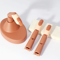 Affichage de faux ongles en plastique pour les débutants en art des ongles en acrylique avec 100 embouts