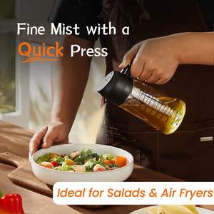 470ml di <span class=keywords><strong>vetro</strong></span> 2-in-1 olio d'oliva Dispenser congelatore uso della cucina sicura per la cottura e la conservazione degli alimenti per la pentola - Product Image 2