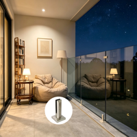 Colliers de serrage araignée en acier inoxydable de style moderne pour balustrade en verre, résistants à la rouille, pour escalier et balcon