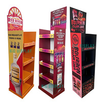Nouveau design – Présentoir promotionnel autoportant en carton ondulé pliable avec panneaux alvéolés pour boissons et jus