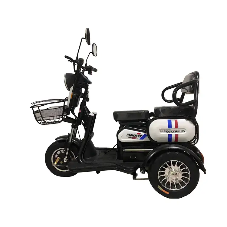स्मार्ट संलग्न वयस्क 14 ''तह वसा टायर बिजली यात्री बाइक tricycle कार्गो के साथ विकलांग के लिए तिपहिया साइकिलें