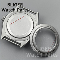 Montre de plongée tactique BLIGER NH34/NH35/NH36 ETA2824 40 mm en acier, insert en céramique brossé mat, verre saphir bombé, étanche 100 m