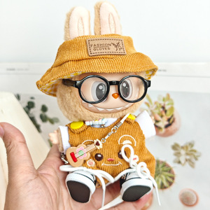 First Second Generation Macaron Vinyl Blind Box Pendant 17cm <strong>Plastic</strong> Cartoon Toy <strong>Doll</strong> with Accessories Clothes Overalls Shoes - Product Image 4