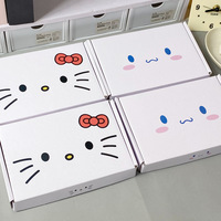Boîtes en carton rigide réutilisables à thème animalier avec revêtement UV, pelliculage brillant, gaufrage, emballage écologique personnalisable pour Pâques