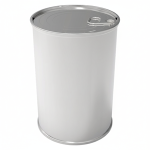 Kontensan Cylindrical Metal Tin Container 1 Liter Agricultural Storage 99x140mm Dimensions Easy Open Lid Model L724 Turkey - Product Image 2