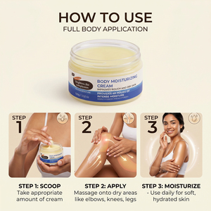 Baume hydratant corporel au beurre de cacao naturel, marque privée, enrichi en vitamine E, hydratation intense, <span class=keywords><strong>soin</strong></span> nourrissant et apaisant pour la peau, usage quotidien - Product Image 6