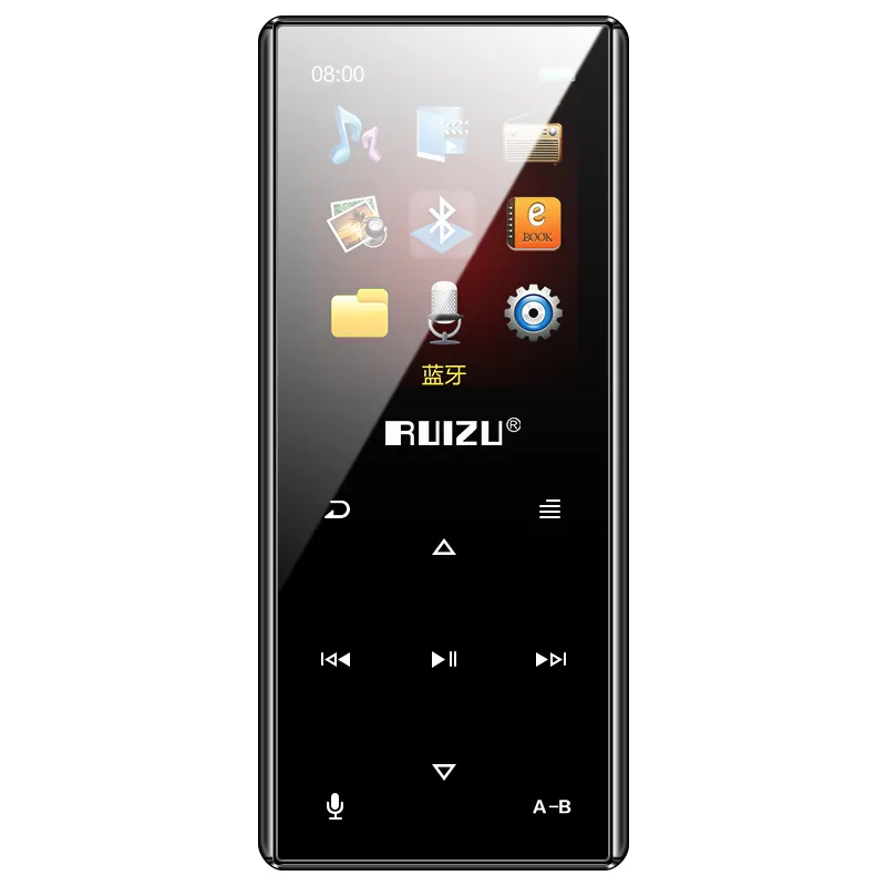 RUIZU D29 समर्थन ब्लूटूथ MP3 संगीत प्लेयर वक्ता में बनाया के साथ HiFi पोर्टेबल वॉकमेन रेडियो एफएम रिकॉर्ड ई-बुक leitor डे mp3