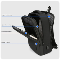 Ransel Unisex Supremee Tahan Air Kapasitas Besar Berkualitas Tinggi USB Ransel Bisnis Perjalanan Tersedia Stok Ransel Laptop Anti Maling