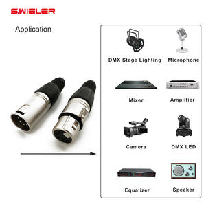 <span class=keywords><strong>Conector</strong></span> de micrófono de cobre Swieler Ofc, <span class=keywords><strong>conector</strong></span> <span class=keywords><strong>Xlr</strong></span> Dmx de 5 pines, <span class=keywords><strong>conector</strong></span> <span class=keywords><strong>Xlr</strong></span> macho de aleación de Zinc, <span class=keywords><strong>conector</strong></span> <span class=keywords><strong>Xlr</strong></span> de 5 pines para micrófono mezclador Dmx - Product Image 6